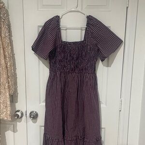 Draper James Purple Plaid Dress